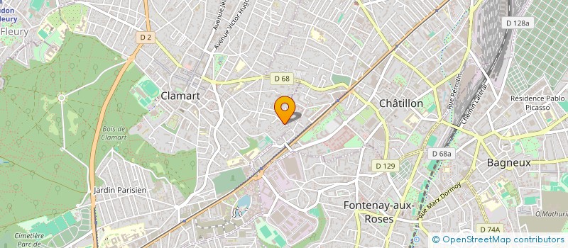 localisation de l'entreprise ASSOCIATION POUR L'AMELIORATION DES CONDITIONS DE VIE ACOVI à CLAMART
