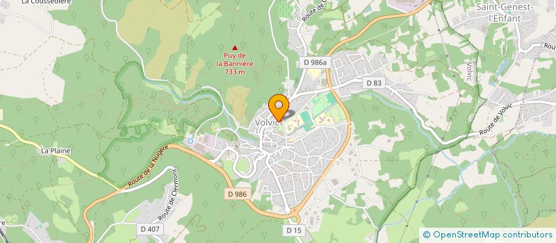 localisation de l'entreprise ASSOCIATION POUR L'AMENAGEMENT DES GORGES D'ENVAL  ENVAL