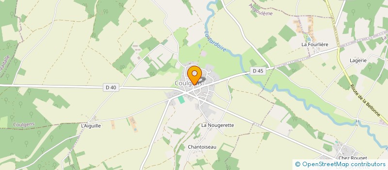 localisation de l'entreprise ASSOCIATION POUR L'ANIMATION DE LA COMMUNE DE COULGENS à COULGENS
