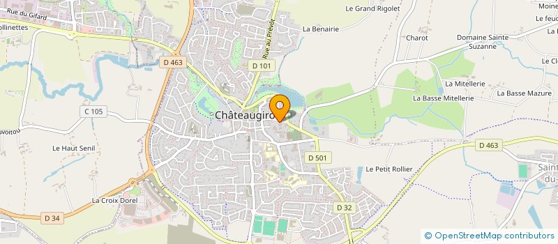 localisation de l'entreprise ASSOCIATION POUR L ANIMATION DE LA MAISON DE RETRAITE DE CHATEAUGIRON  CHATEAUGIRON