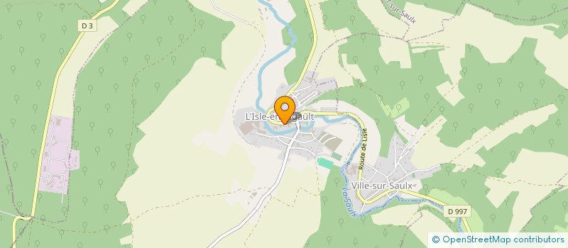 localisation de l'entreprise ASSOCIATION POUR L'ANIMATION DE LA MAISON LORRAINE DE LA SPELEOLOGIE à L'ISLE-EN-RIGAULT