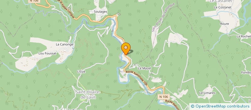 localisation de l'entreprise ASSOCIATION POUR L'ANIMATION DE SAINT-PRIVAT-DE-VALLONGUE : LA VALLONGUAISE  SAINT-PRIVAT-DE-VALLONGUE