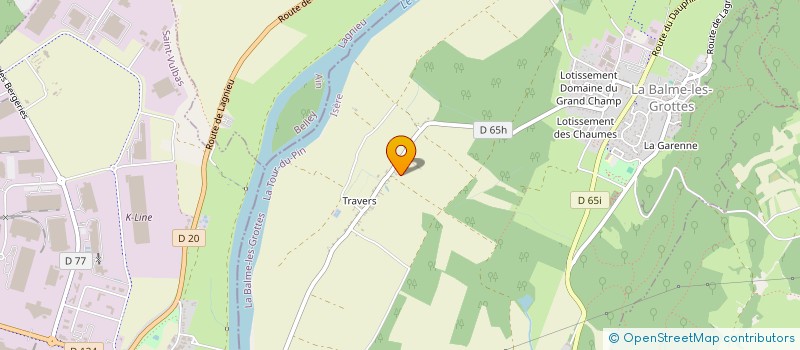 localisation de l'entreprise ASSOCIATION POUR L'ANIMATION DE TRAVERS  LA BALME-LES-GROTTES