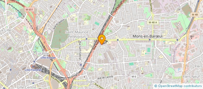 localisation de l'entreprise ASSOCIATION POUR L ANIMATION DU QUARTIER DU LION D OR  MONS-EN-BARUL