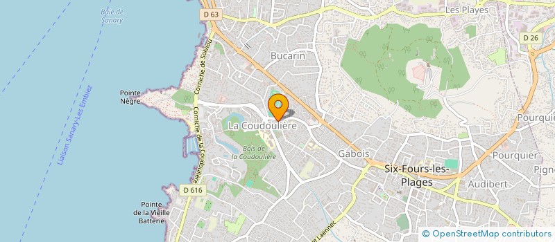 localisation de l'entreprise ASSOCIATION POUR L'ANIMATION ET LES FETES DU QUARTIER DES PLAYES à SIX-FOURS-LES-PLAGES