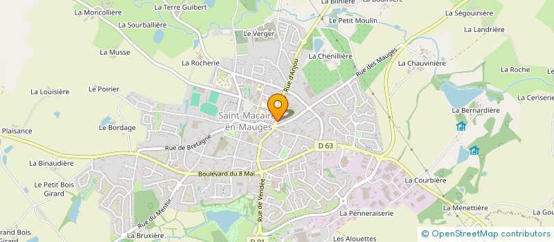 localisation de l'entreprise ASSOCIATION POUR L'ANIMATION ET LOISIRS DE LA MAISON DE RETRAITE à SEVREMOINE