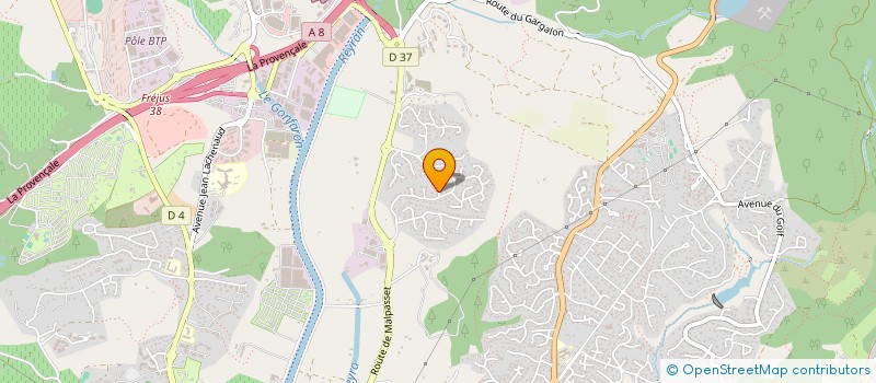 localisation de l'entreprise ASSOCIATION POUR L ANIMATION LE DEVELOPPEMENT DES QUARTIERS SAINT-PONS SAINTE-BRIGITTE ET ENVIRONNANTS à FREJUS