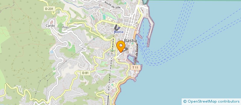 localisation de l'entreprise ASSOCIATION POUR L'ASSURANCE DES ELEVES DES ETABLISSEMENTS D'ENSEIGNEMENT PUBLIC DE CORSE - MAE SOLIDARITE à BASTIA
