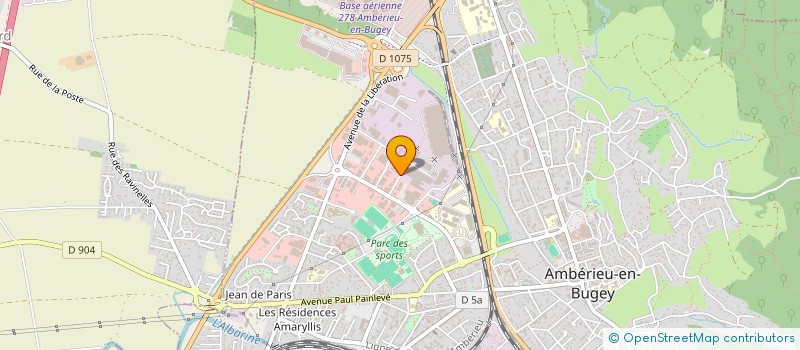 localisation de l'entreprise ASSOCIATION POUR L'AUTOBIOGRAPHIE  AMBERIEU-EN-BUGEY