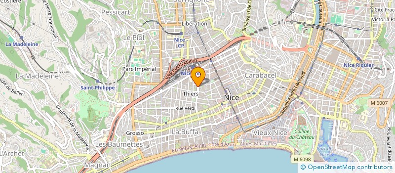 localisation de l'entreprise ASSOCIATION POUR L'EDUCATION ET LA RECHERCHE EN CHIRURGIE ORTHOPEDIQUE ET TRAUMATOLOGIQUE  NICE