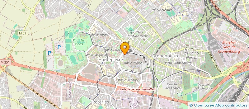 localisation de l'entreprise ASSOCIATION POUR L'EDUCATION THERAPEUTIQUE EN ALSACE à STRASBOURG