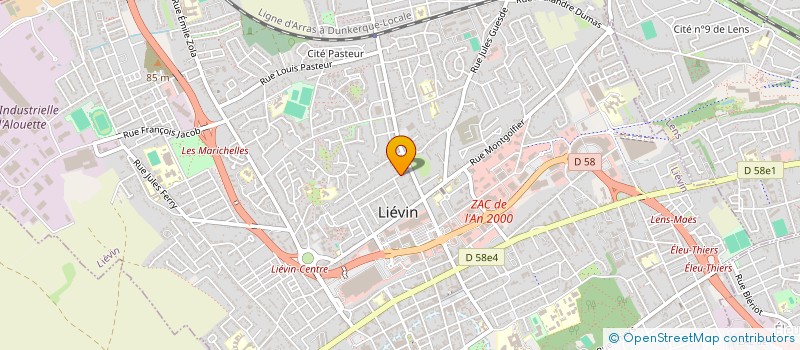 localisation de l'entreprise ASSOCIATION POUR L'EGALITE CONTRE LA DISCRIMINATION ET POUR LA SOLIDARITE (ALEDS) à LIEVIN