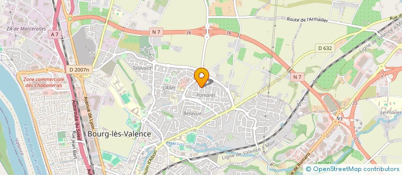 localisation de l'entreprise ASSOCIATION POUR L'ELEVAGE ET LA PROTECTION DES TORTUES EN RHONE ALPES (A.T.R.A.)  PEYRINS