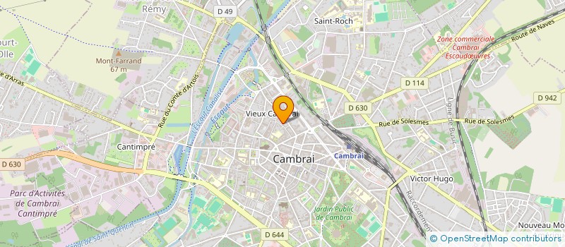 localisation de l'entreprise ASSOCIATION POUR L EMPLOI EN CAMBRESIS à CAMBRAI