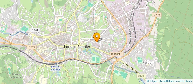 localisation de l'entreprise ASSOCIATION POUR L'ENCADREMENT ET L'OPTIMISATION DE LA PERFORMANCE SPORTIVE à LONS-LE-SAUNIER