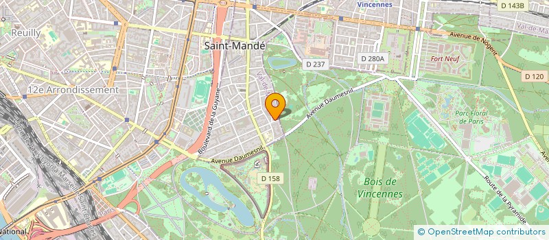 localisation de l'entreprise ASSOCIATION POUR L'ENSEIGNEMENT DE L'EDUCATION HYSIQUE ET SPORTIVE DE LA MATERNELLE A L'UNIVERSITE à SAINT-MANDE
