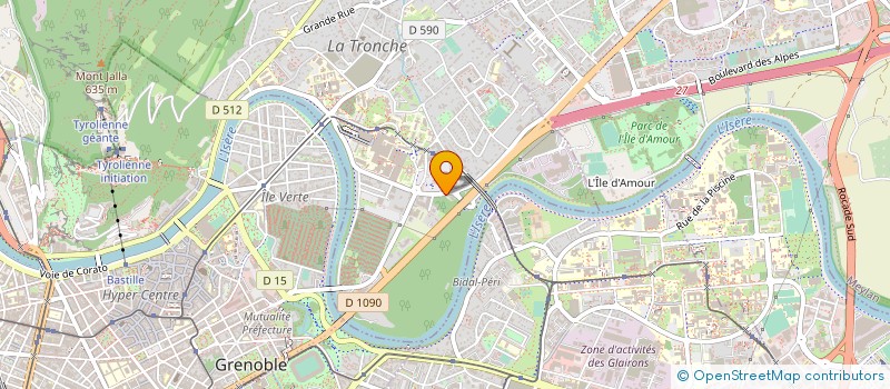 localisation de l'entreprise ASSOCIATION POUR L'ENSEIGNEMENT DES ENFANTS MALADES A DOMICILE ET A L'HOPITAL  LA TRONCHE