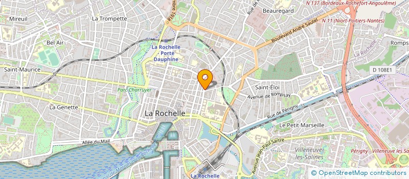 localisation de l'entreprise ASSOCIATION POUR L ENSEIGNEMENT DU JEU D ECHECS  LA ROCHELLE