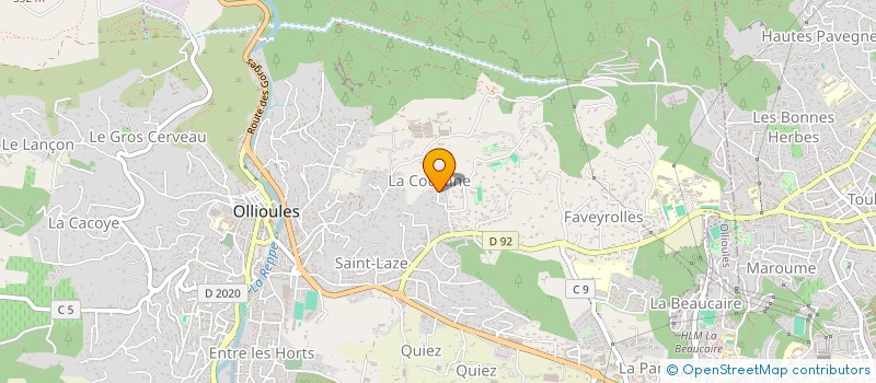 localisation de l'entreprise ASSOCIATION POUR L ENSEMBLE MARTINU à OLLIOULES