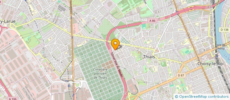 localisation de l'entreprise ASSOCIATION POUR L'ENTRAIDE ET LE DEVELOPPEMENT D'ANYAMA AHOUABO (A.P.E.D.A.N.A.)  THIAIS