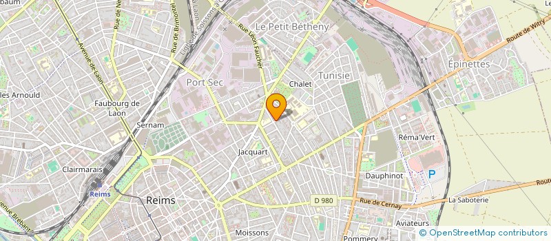 localisation de l'entreprise ASSOCIATION POUR L'ESPOIR ET LA JEUNESSE  REIMS