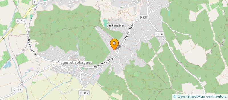 localisation de l'entreprise ASSOCIATION POUR L'EXPERTISE MEDICALE AERONAUTIQUE, LA RECHERCHE ET LA FORMATION  NAGES-ET-SOLORGUES