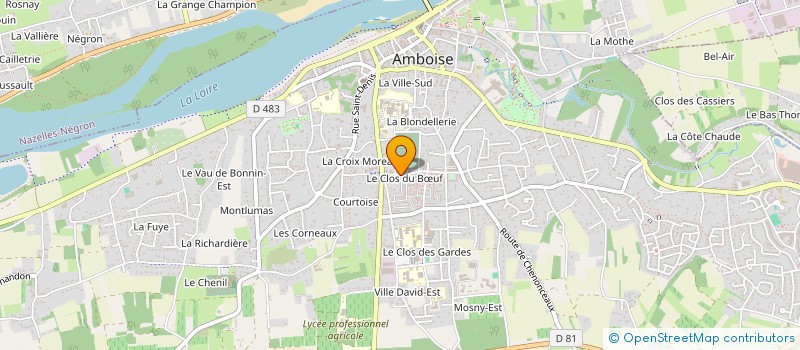 localisation de l'entreprise ASSOCIATION POUR L'HABITAT DES JEUNES  AMBOISE