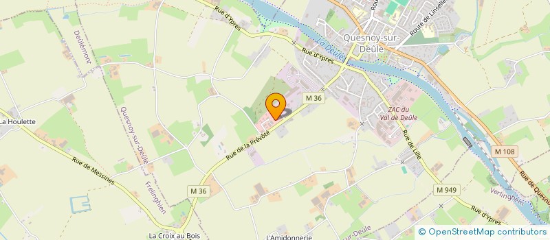 localisation de l'entreprise ASSOCIATION POUR L'INFORMATION ET LA DEFENSE DES PSYCHOLOGUES CONVENTIONNES à QUESNOY-SUR-DEULE