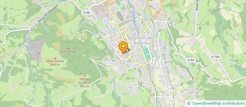 localisation de l'entreprise ASSOCIATION POUR L'INFORMATION ET LE DEVELOPPEMENT DE BAGNERES LA MONGIE  BAGNERES-DE-BIGORRE