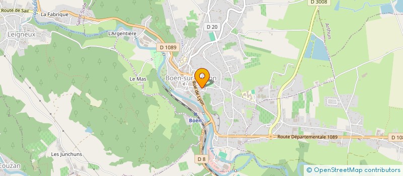 localisation de l'entreprise ASSOCIATION POUR L INITIATIVE DES JEUNES  BOEN-SUR-LIGNON