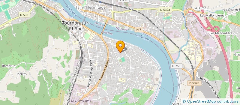 localisation de l'entreprise ASSOCIATION POUR L'INNOVATION LE MANAGEMENT ET LE DEVELOPPEMENT à TOURNON-SUR-RHONE