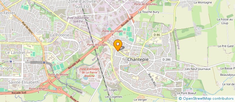 localisation de l'entreprise ASSOCIATION POUR L'INSERTION DE TOUS (A.I.T)  CHANTEPIE