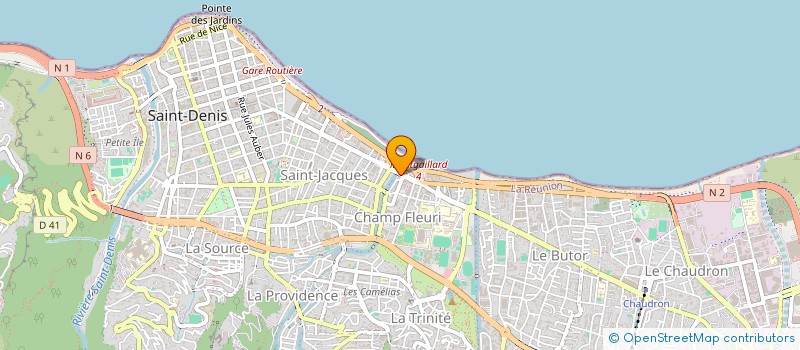 localisation de l'entreprise ASSOCIATION POUR L'INSERTION DES JEUNES EN SITUATION DE DECROCHAGE à SAINT-DENIS