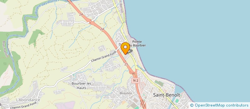 localisation de l'entreprise ASSOCIATION POUR L'INSERTION DU REUNIONNAIS ET LA SAUVEGARDE ENVIRONNEMENTALE à SAINT-BENOIT