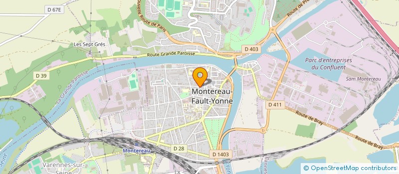 localisation de l'entreprise ASSOCIATION POUR L'INSERTION ET L'ACCOMPAGNEMENT DES JEUNES DE MONTEREAU  MONTEREAU-FAULT-YONNE