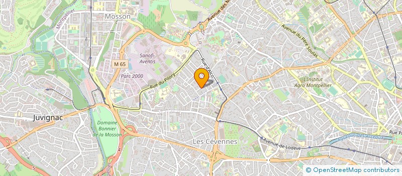 localisation de l'entreprise ASSOCIATION POUR L'INSERTION PAR L'ECONOMIQUE à MONTPELLIER