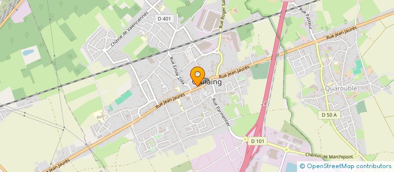 localisation de l'entreprise ASSOCIATION POUR L'INSERTION SOCIALE PAR LE SPORT ET LA CULTURE  ONNAING