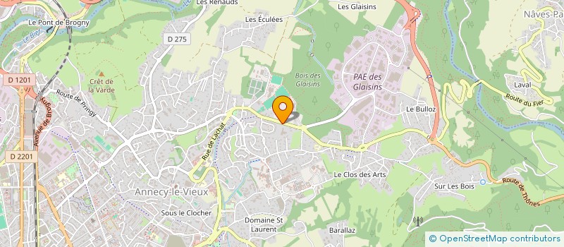 localisation de l'entreprise ASSOCIATION POUR L INSERTION SOCIO PROFESSIONNELLE à ANNECY