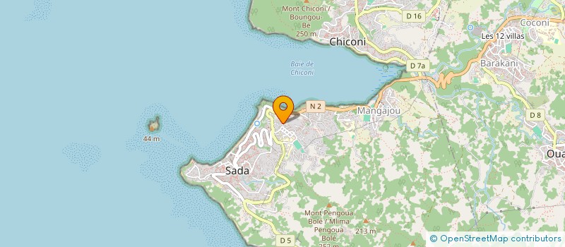 localisation de l'entreprise ASSOCIATION POUR L'INTEGRATION ET LE DEVELOPPEMENT DES BADJINIENS A MAYOTTE (AIDBM) à SADA