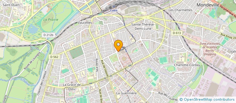 localisation de l'entreprise ASSOCIATION POUR L ORGANISATION DES GARDES DE GYNECOLOGIE ET OBSTETRIQUE à CAEN