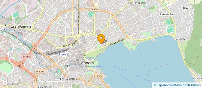 localisation de l'entreprise ASSOCIATION POUR L'ORGANISATION DU CONGRES 2010 DE L ATSCAF FEDERALE  ANNECY