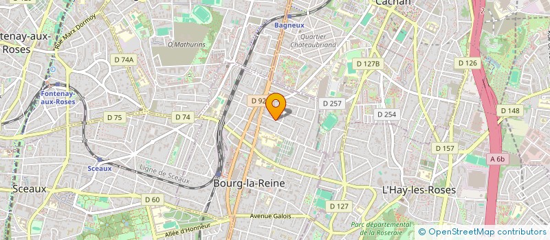 localisation de l'entreprise ASSOCIATION POUR L'ORGANISATION ET L'UTILISATION DES RESSOURCES ET DES SYNERGIES (ASSOURS) à BOURG-LA-REINE