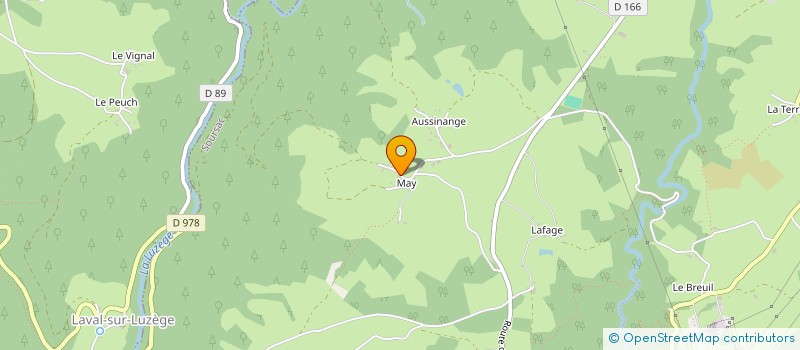 localisation de l'entreprise ASSOCIATION POUR L'ORGANISATION ET LA GESTION DE LA PECHE AU PLAN D'EAU DE SOURSAC  SOURSAC