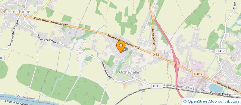 localisation de l'entreprise ASSOCIATION POUR L'UTILISATION DES RECHERCHES ALTERNATIVES (AURA)  ORTHEVIELLE