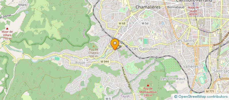 localisation de l'entreprise ASSOCIATION POUR LA CHIRURGIE DU CRANE ET DU RACHIS EN AUVERGNE  ROYAT