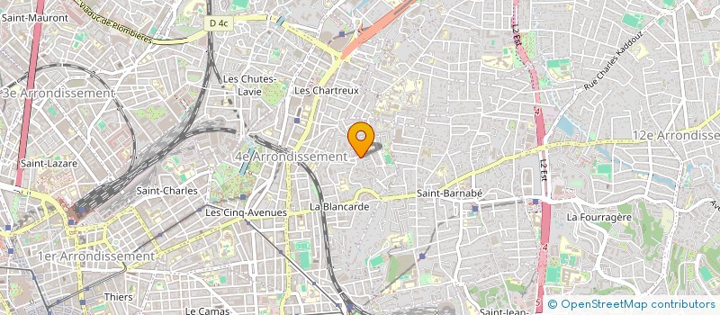 localisation de l'entreprise ASSOCIATION POUR LA COMMUNICATION ANTHEA  MARSEILLE