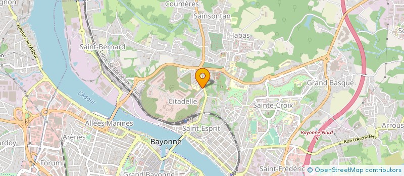 localisation de l'entreprise ASSOCIATION POUR LA CONCEPTION ET LE CONSEIL DE LOISIRS EDUCATIFS ACTIFS à BAYONNE