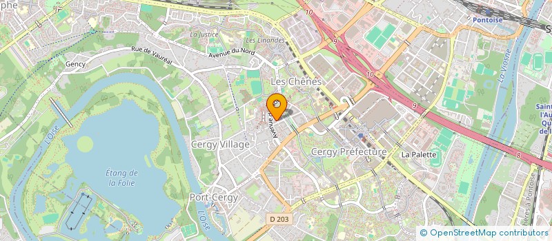 localisation de l'entreprise ASSOCIATION POUR LA CONDITION ANIMALE DANS LE NOTARIAT  CERGY