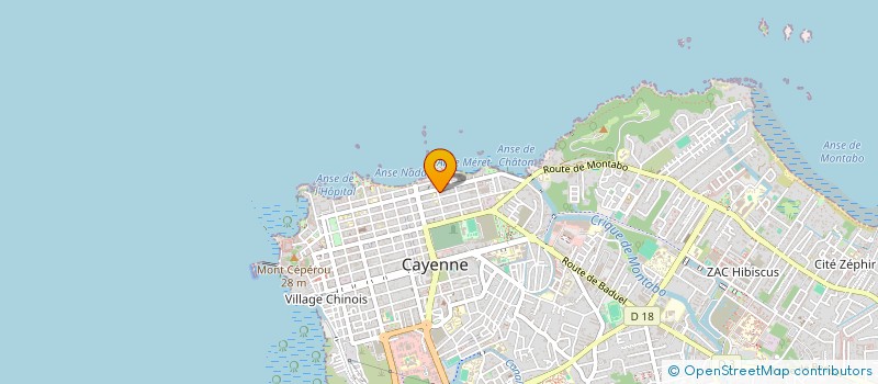 localisation de l'entreprise ASSOCIATION POUR LA CONSERVATION DES ESPACES NATURELS DE GUYANE à CAYENNE