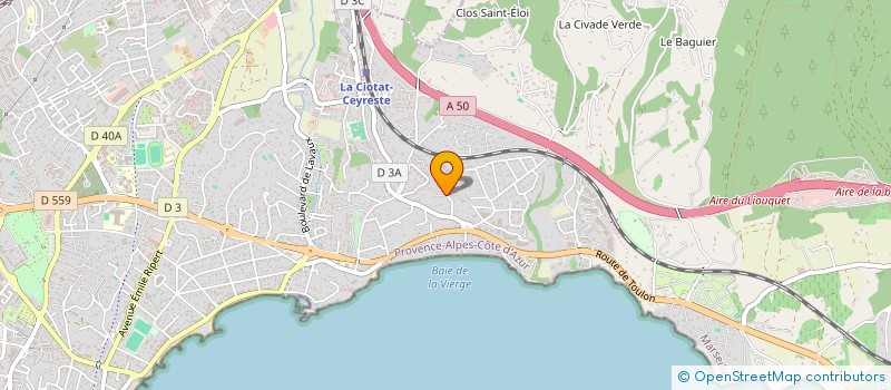 localisation de l'entreprise ASSOCIATION POUR LA CONSERVATION DES OEUVRES D'ART à LA CIOTAT